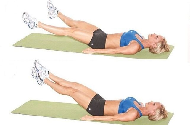 Exercise Scissors for training the abdominal muscles of the lower abdomen